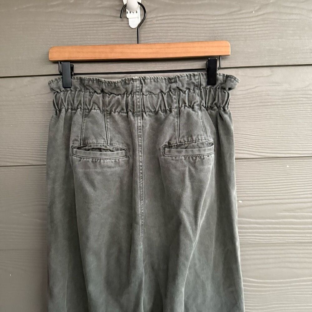 Free People Margaret kelp green paper bag pants - Picture 6 of 7